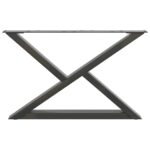 vidaXL Nohy konferenčného stolíka 2 ks antracitové 70x(42-43,3) cm oceľové – Obrázok 5