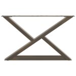 VidaXL Nohy konferenčného stolíka 2 ks Prírodná oceľ 70x(42-43,3) cm – Obrázok 5