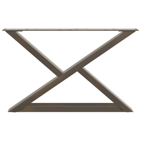 VidaXL Nohy konferenčného stolíka 2 ks Prírodná oceľ 70x(42-43,3) cm – Obrázok 5