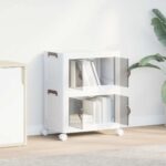 vidaXL stohovateľný úložný box kolesami 2vrstvový 28L 48,5x29,5x59,5cm – Obrázok 3