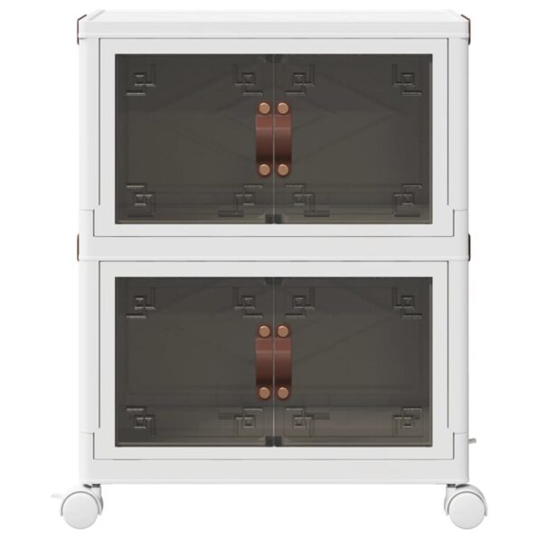 vidaXL stohovateľný úložný box kolesami 2vrstvový 28L 48,5x29,5x59,5cm – Obrázok 4