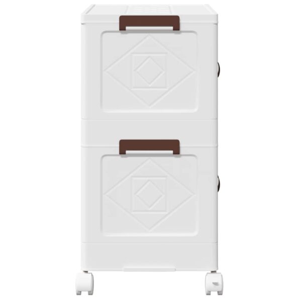 vidaXL stohovateľný úložný box kolesami 2vrstvový 28L 48,5x29,5x59,5cm – Obrázok 6