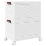 vidaXL stohovateľný úložný box kolesami 2vrstvový 28L 48,5x29,5x59,5cm – Obrázok 7