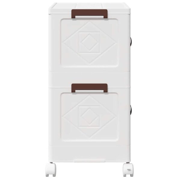 vidaXL stohovateľný úložný box s kolesami 2-poschodový 75L 64x40x76 cm – Obrázok 6