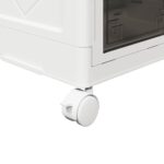 vidaXL stohovateľný úložný box kolesami 4vrstvový 28L 48x29,5x112,5 cm – Obrázok 11