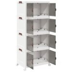 vidaXL stohovateľný úložný box kolesami 4poschodový 75L 64x40x141,5 cm – Obrázok 5