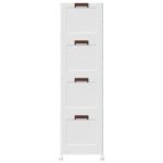 vidaXL stohovateľný úložný box kolesami 4poschodový 75L 64x40x141,5 cm – Obrázok 6