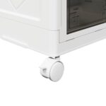 vidaXL stohovateľný úložný box kolesami 4poschodový 75L 64x40x141,5 cm – Obrázok 11