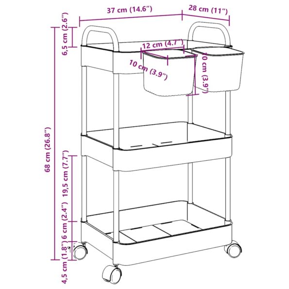 VXL8721102959264_g_en_hd_7.jpg VidaXL úložný vozík 3-poschodový priehľadný 37x28x68 cm akryl – Obrázok 9