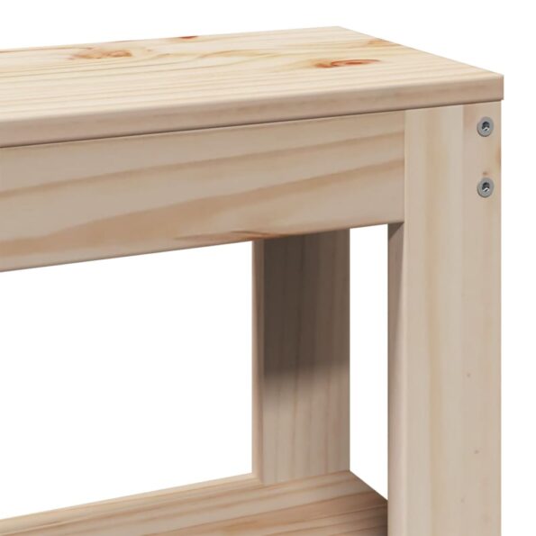 vidaXL Posteľný rám s čelom 150x200 cm borovicový masív – Obrázok 9