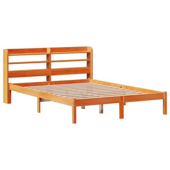 VXL8721102978111_g_en_hd_1.jpg vidaXL Posteľný rám s čelom voskový hnedý 140x190 cm borovicový masív – Obrázok 3
