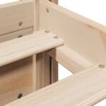 vidaXL Posteľný rám s čelom biely 75x190 cm borovicový masív – Obrázok 9