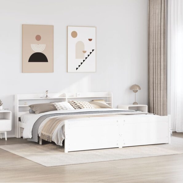 VXL8721102980251_m_en_hd_1.jpg vidaXL Posteľný rám s čelom bez matraca biely 180x200 cm – Obrázok 1