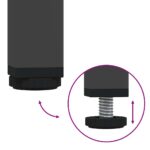 vidaXL TV skrinka čierna 202x39x43,5 cm oceľ valcovaná za studena – Obrázok 8