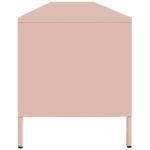 vidaXL TV skrinka ružová 202x39x43,5 cm oceľ valcovaná za studena – Obrázok 6