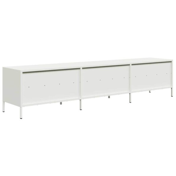 VXL8721158304520_g_en_hd_5.jpg vidaXL TV skrinka biela 202x39x43,5 cm oceľ valcovaná za studena – Obrázok 7