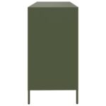 VidaXL Príborník Olive Green 135x39x73,5 cm Oceľ valcovaná za studena – Obrázok 6
