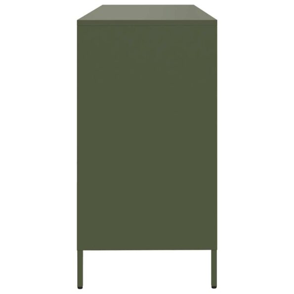 VidaXL Príborník Olive Green 135x39x73,5 cm Oceľ valcovaná za studena – Obrázok 6
