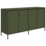 VidaXL Príborník Olive Green 135x39x73,5 cm Oceľ valcovaná za studena – Obrázok 7