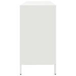VidaXL Príborník Biely 135x39x73,5 cm Oceľ valcovaná za studena – Obrázok 6