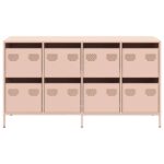 VidaXL Príborník Ružová 135x39x73,5 cm Oceľ valcovaná za studena – Obrázok 5