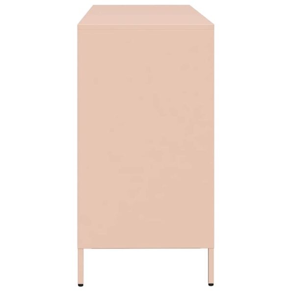 VidaXL Príborník Ružová 135x39x73,5 cm Oceľ valcovaná za studena – Obrázok 6