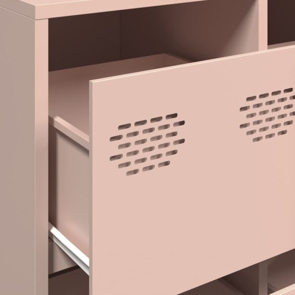 VidaXL Príborník Ružová 135x39x73,5 cm Oceľ valcovaná za studena – Obrázok 9