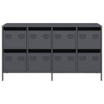 VidaXL Príborník Antracit 135x39x73,5 cm Oceľ valcovaná za studena – Obrázok 5