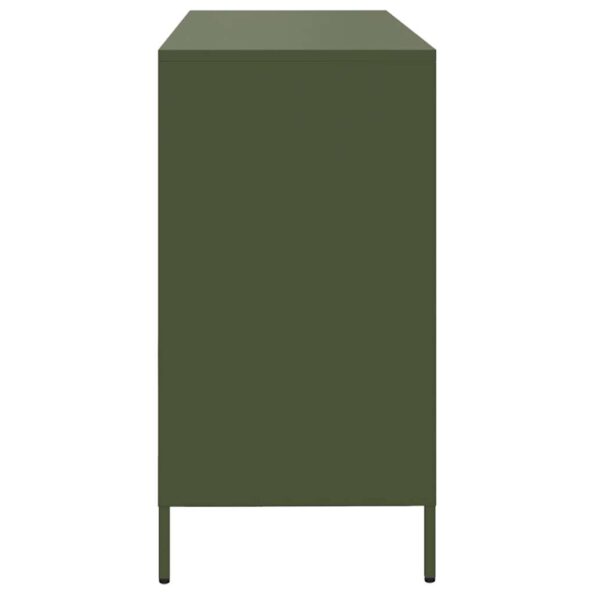 VidaXL Príborník Olive Green 135x39x73,5 cm Oceľ valcovaná za studena – Obrázok 6