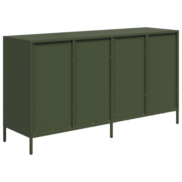 VidaXL Príborník Olive Green 135x39x73,5 cm Oceľ valcovaná za studena – Obrázok 7