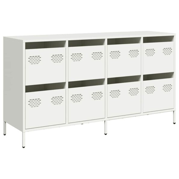 VXL8721158304643_a_en_hd_1.jpg VidaXL Príborník Biely 135x39x73,5 cm Oceľ valcovaná za studena – Obrázok 2