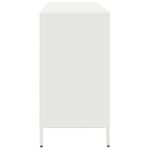 VidaXL Príborník Biely 135x39x73,5 cm Oceľ valcovaná za studena – Obrázok 6