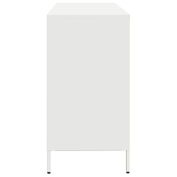 VXL8721158304643_g_en_hd_4.jpg VidaXL Príborník Biely 135x39x73,5 cm Oceľ valcovaná za studena – Obrázok 6