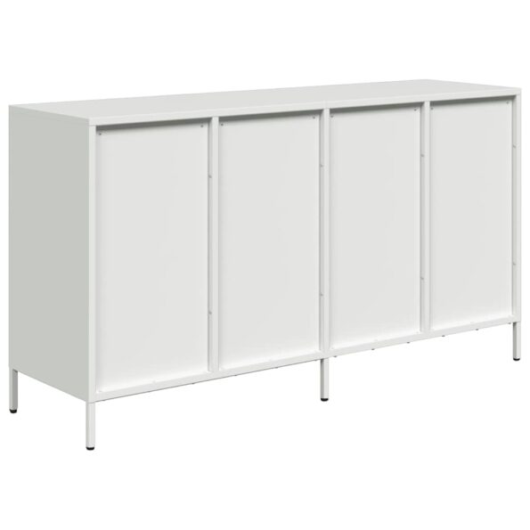 VXL8721158304643_g_en_hd_5.jpg VidaXL Príborník Biely 135x39x73,5 cm Oceľ valcovaná za studena – Obrázok 7