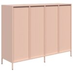 VidaXL Príborník Ružová 135x39x103,5 cm Oceľ valcovaná za studena – Obrázok 7