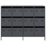 VidaXL Príborník Antracit 135x39x103,5 cm Oceľ valcovaná za studena – Obrázok 5