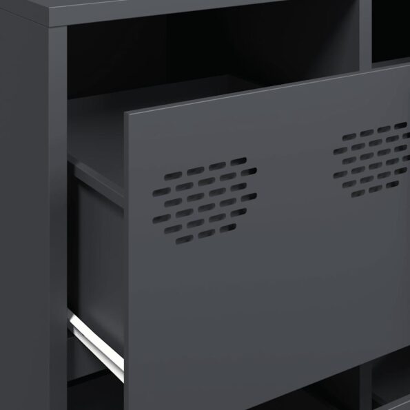 VidaXL Príborník Antracit 135x39x103,5 cm Oceľ valcovaná za studena – Obrázok 9