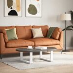 vidaXL Nohy konferenčného stolíka v tvare U, 2 ks, biele, 70 x (30-31) cm, oceľové – Obrázok 2