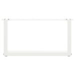 vidaXL Nohy konferenčného stolíka v tvare U, 2 ks, biele, 70 x (30-31) cm, oceľové – Obrázok 5