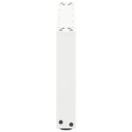 vidaXL Nohy konferenčného stolíka v tvare U, 2 ks, biele, 70 x (30-31) cm, oceľové – Obrázok 6