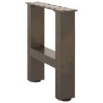 vidaXL Nohy konferenčného stolíka, prírodná oceľ, 2 ks, 30 x (30-31) cm, oceľ – Obrázok 3