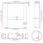 vidaXL Nohy konferenčného stolíka, prírodná oceľ, 2 ks, 40 x (30-31) cm, oceľ – Obrázok 10