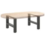 vidaXL Nohy ku konferenčnému stolíku, antracitové, 2 ks, 50 x (30-31) cm, oceľové – Obrázok 8