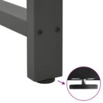 vidaXL Nohy ku konferenčnému stolíku, antracitové, 2 ks, 50 x (30-31) cm, oceľové – Obrázok 9