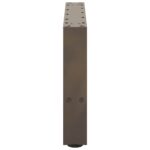 vidaXL Nohy konferenčného stolíka, prírodná oceľ, 2 ks, 50 x (30-31) cm, oceľ – Obrázok 6