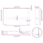 vidaXL Nohy konferenčného stolíka, prírodná oceľ, 2 ks, 50 x (30-31) cm, oceľ – Obrázok 10
