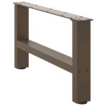 vidaXL Nohy konferenčného stolíka, prírodná oceľ, 2 ks, 60 x (30-31) cm, oceľ – Obrázok 3