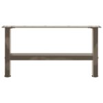 vidaXL Nohy konferenčného stolíka, prírodná oceľ, 2 ks, 60 x (30-31) cm, oceľ – Obrázok 4