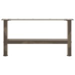 vidaXL Nohy konferenčného stolíka, prírodná oceľ, 2 ks, 60 x (30-31) cm, oceľ – Obrázok 5