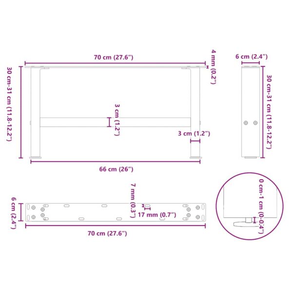 VXL8721158312105_g_en_hd_8.jpg VidaXL Nohy konferenčného stolíka prírodná oceľ 2 ks 70x(30-31)cm oceľ – Obrázok 10